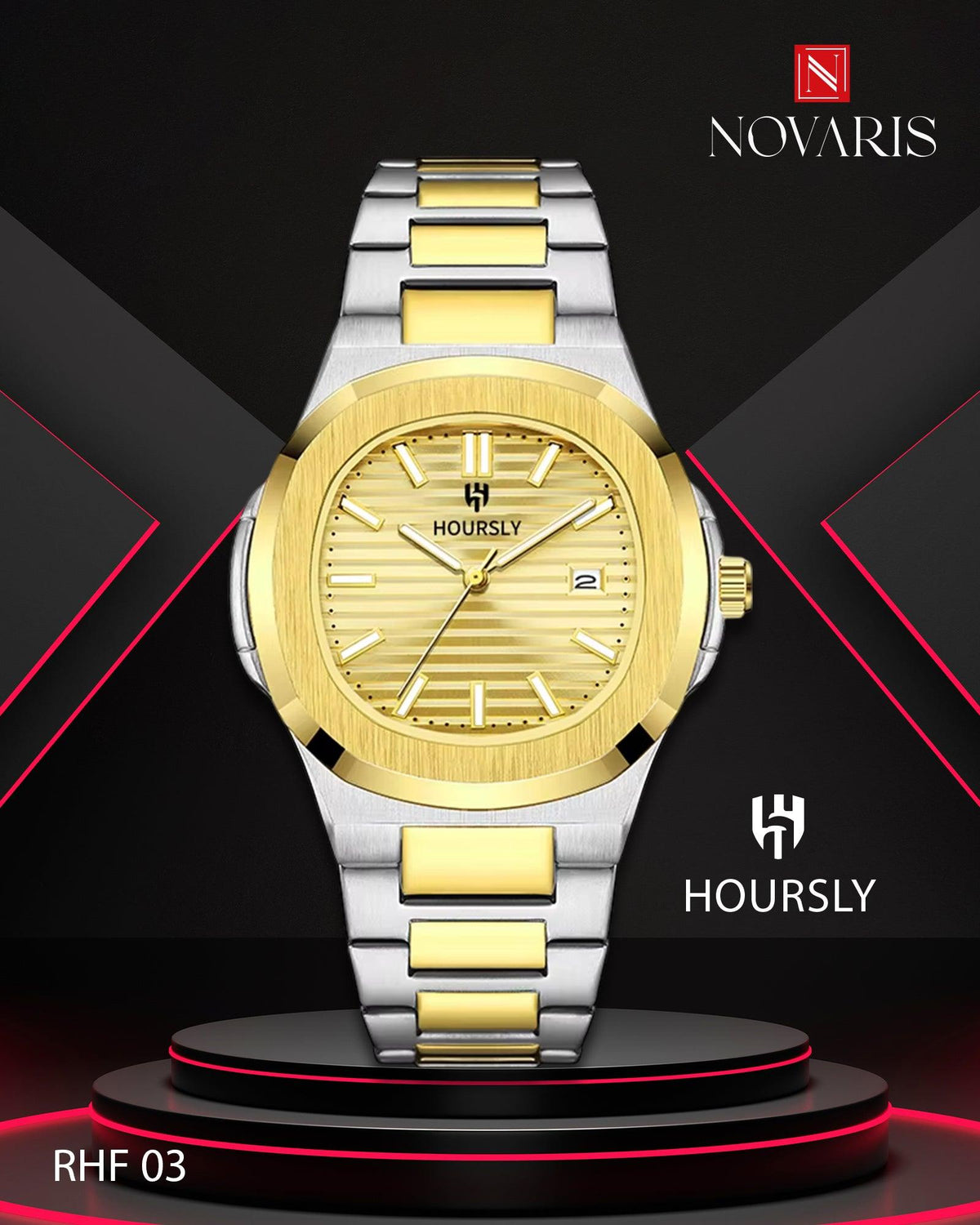 RELOJ HOMBRE GOLD MONEY HOURSLY (RHF)