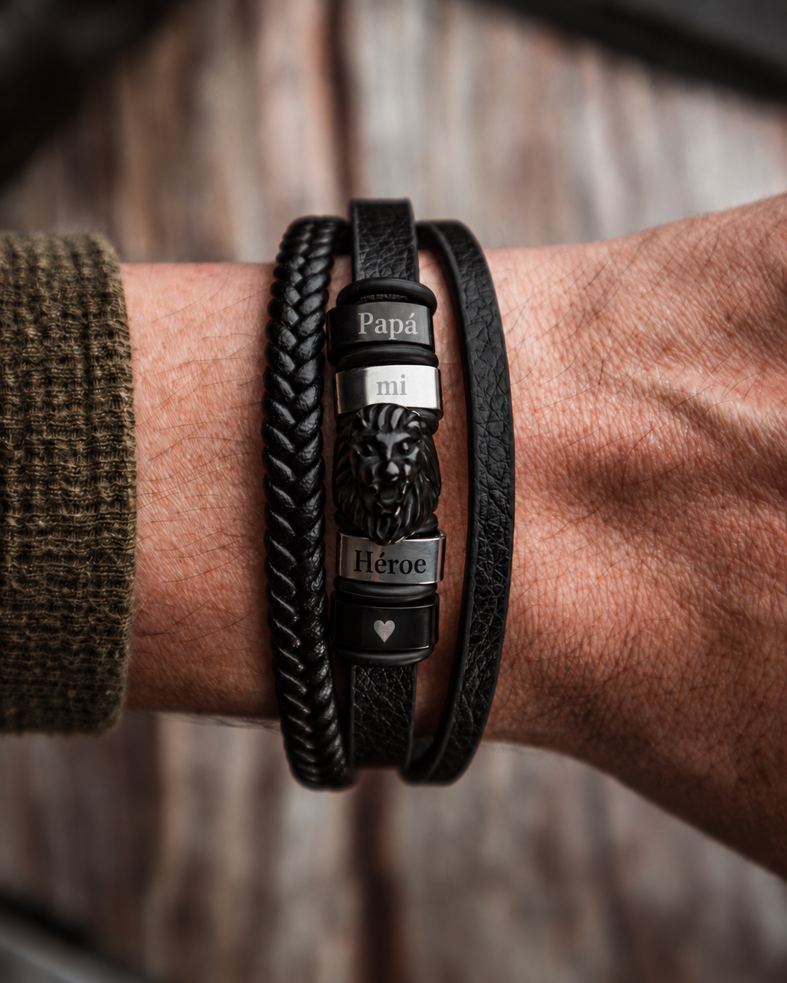 PULSERAS CUERO HOMBRE (PHA)