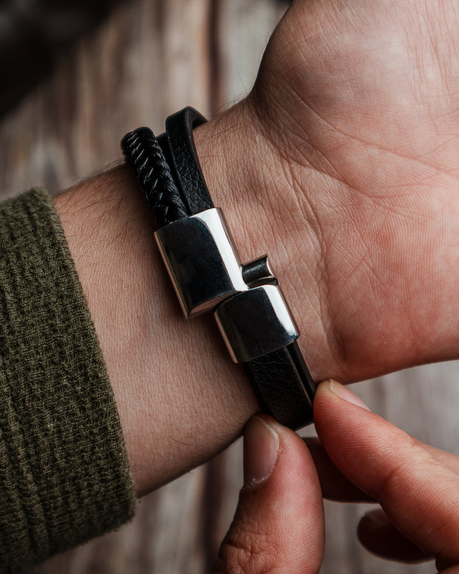 PULSERAS CUERO HOMBRE (PHA)