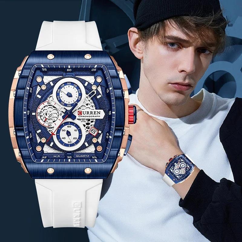 RELOJ HOMBRE BLANCO CURREN - NOVARIS