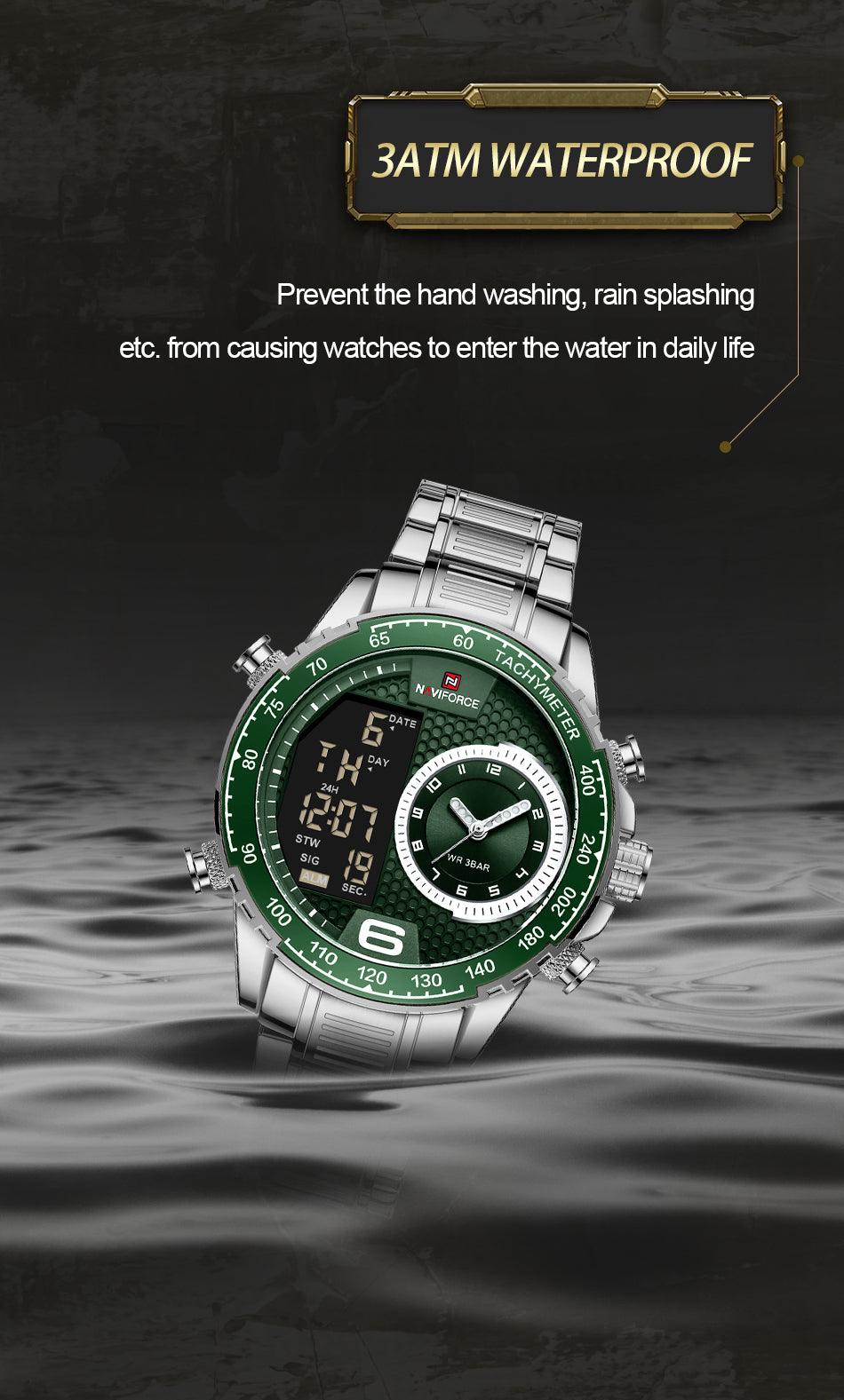 RELOJ HOMBRE VERDE NAVIFORCE - NOVARIS