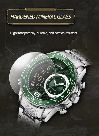 RELOJ HOMBRE VERDE NAVIFORCE - NOVARIS