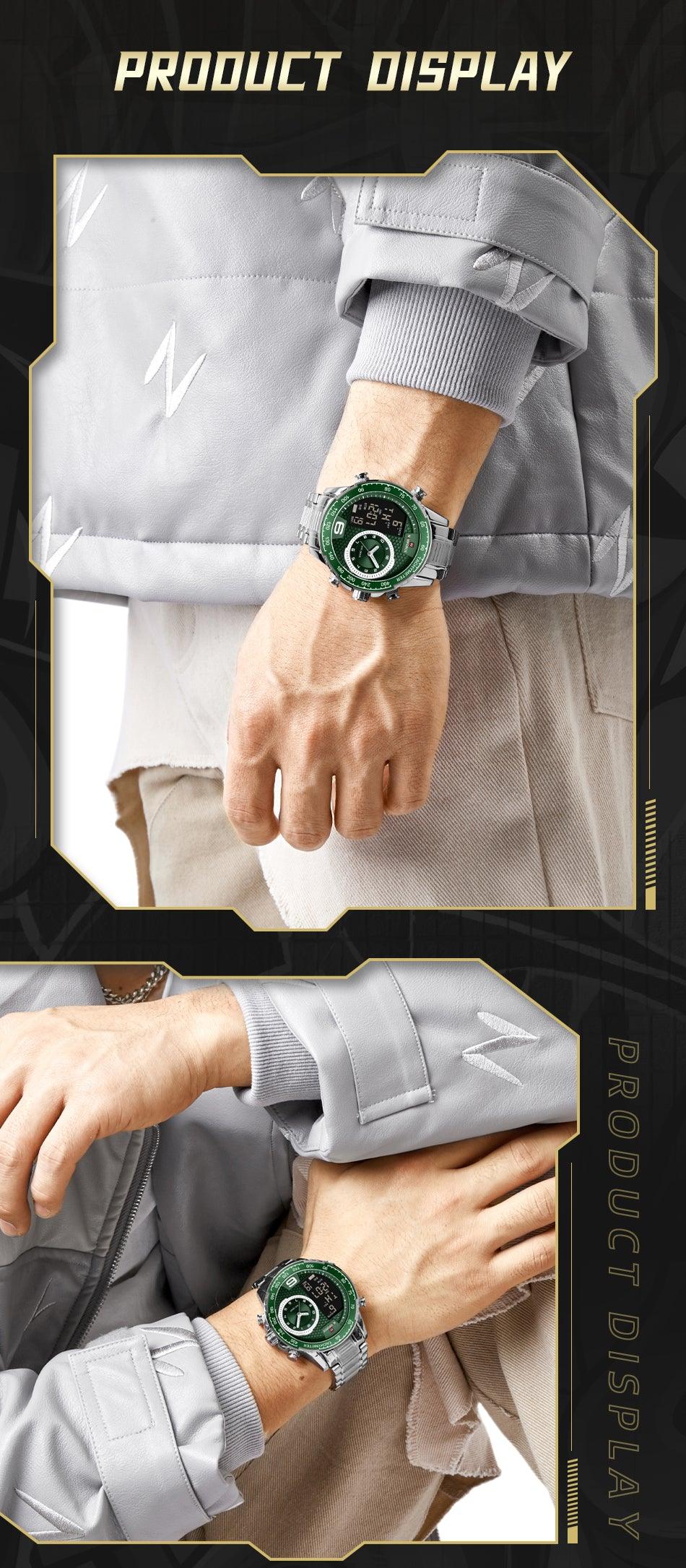 RELOJ HOMBRE VERDE NAVIFORCE - NOVARIS