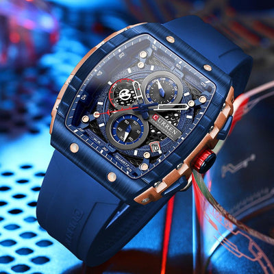 RELOJ HOMBRE AZUL CURREN - NOVARIS