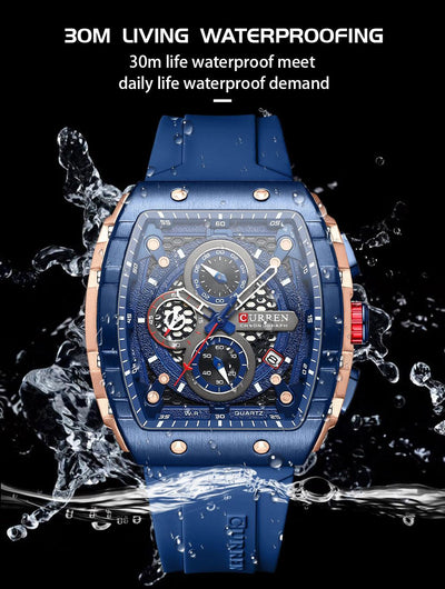 RELOJ HOMBRE AZUL CURREN - NOVARIS