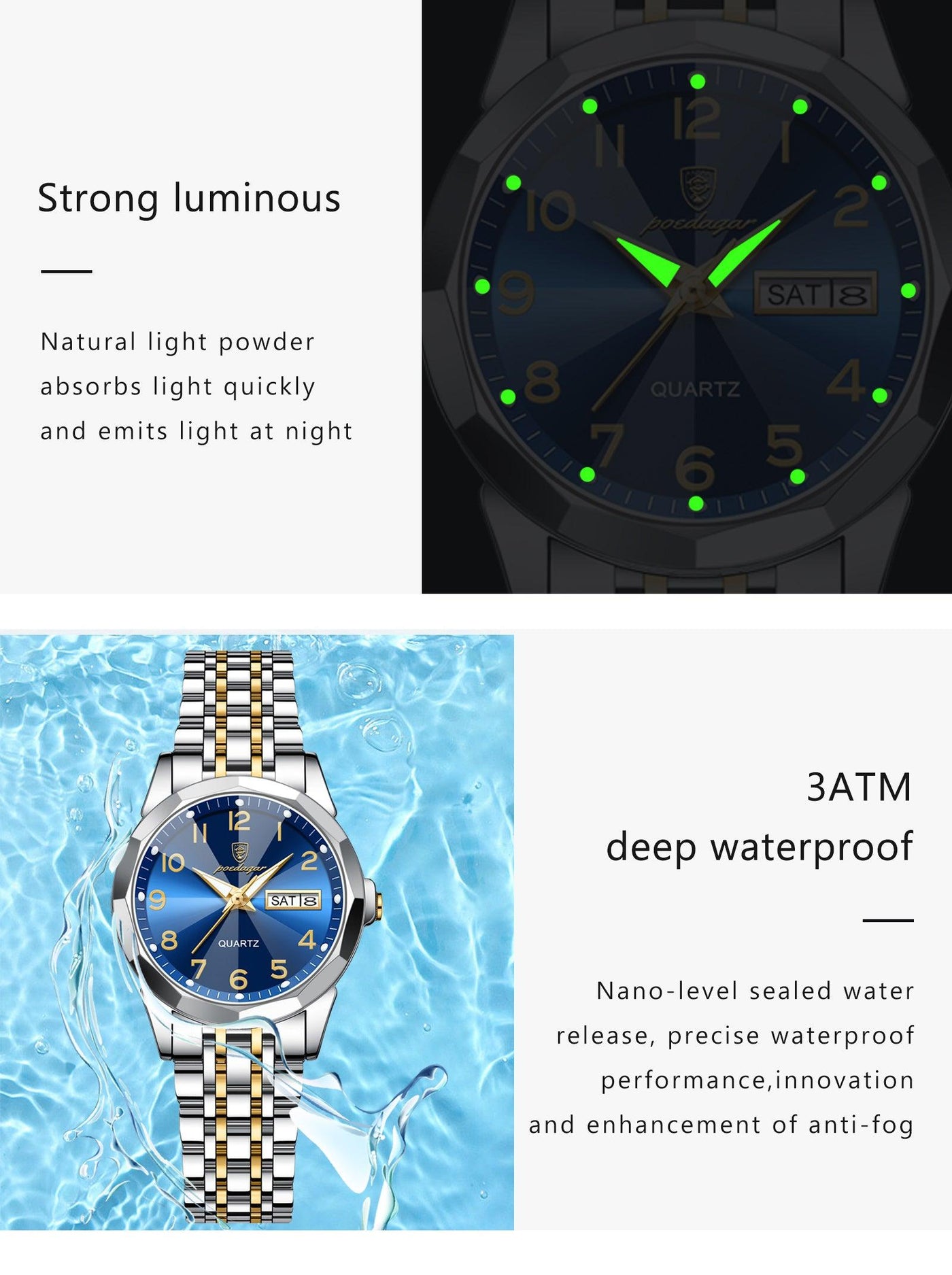 RELOJ DAMA SILVER/AZUL PODEGAR - NOVARIS