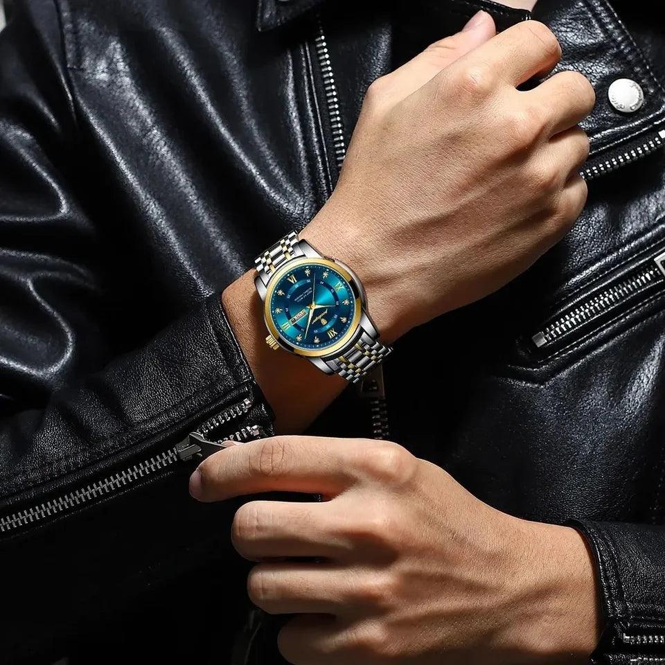 RELOJ HOMBRE SILVER/AZUL TURQUESA PODEGAR - NOVARIS