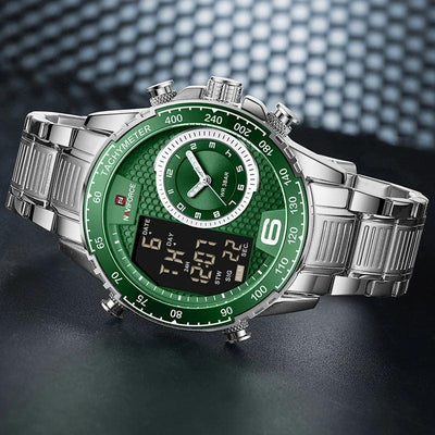 RELOJ HOMBRE VERDE NAVIFORCE - NOVARIS