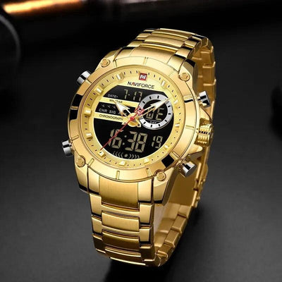 RELOJ HOMBRE  GOLD NAVIFORCE - NOVARIS