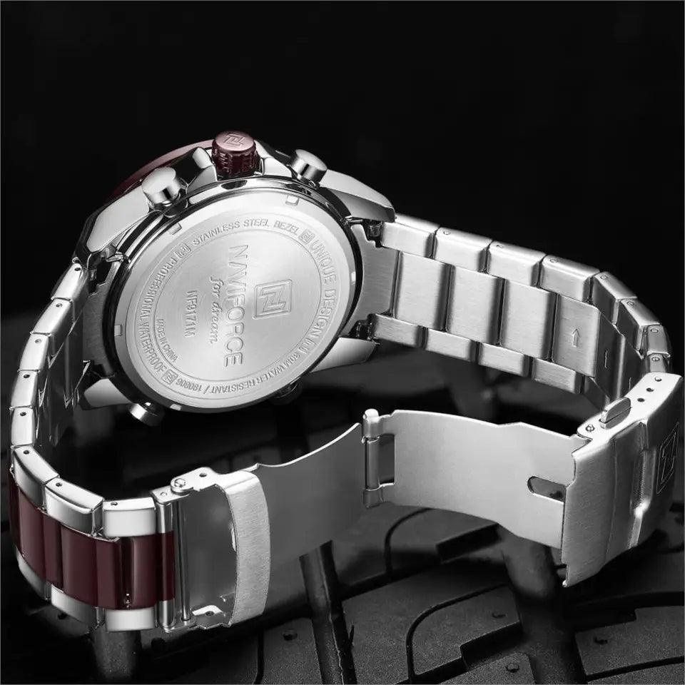 RELOJ HOMBRE SILVER/BROWN NAVIFORCE - NOVARIS