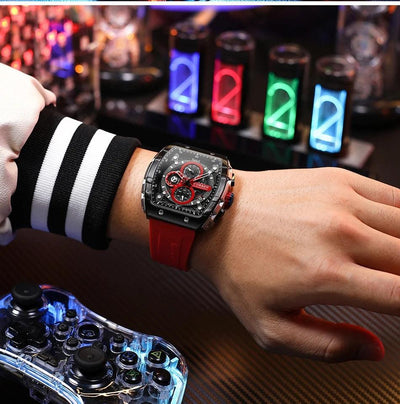 RELOJ HOMBRE ROJO CURREN - NOVARIS