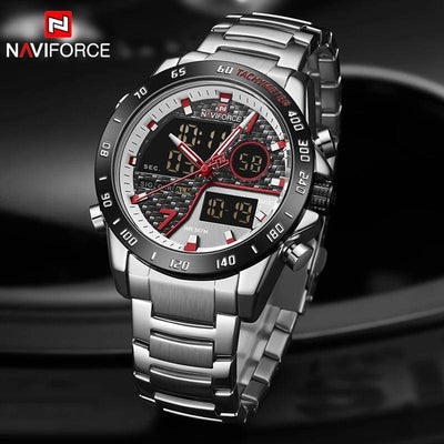 RELOJ HOMBRE PLATEADO NAVIFORCE - NOVARIS