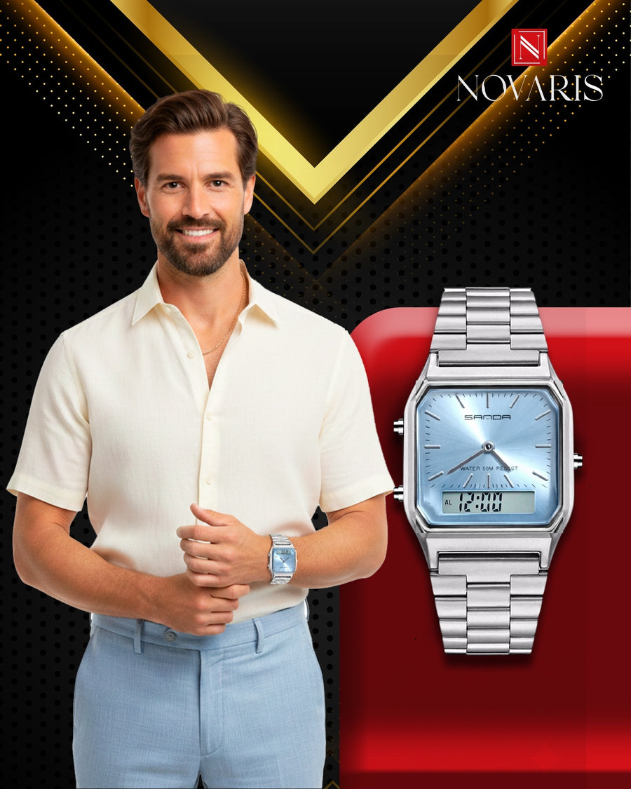 RELOJ HOMBRE CROWN DUAL SANDA (RHY)