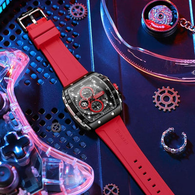 RELOJ HOMBRE ROJO CURREN - NOVARIS