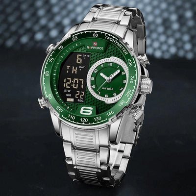 RELOJ HOMBRE VERDE NAVIFORCE - NOVARIS