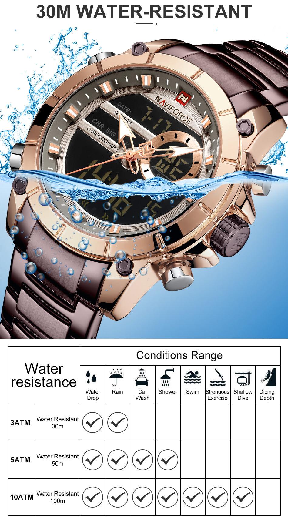 RELOJ HOMBRE MARRON NAVIFORCE - NOVARIS