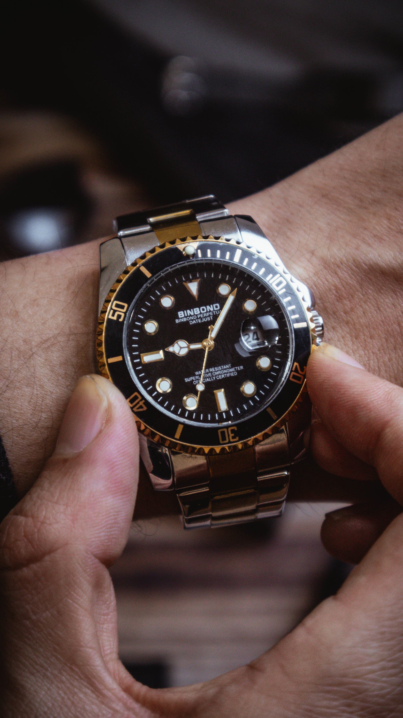 RELOJ HOMBRE BEZEL BINBOND (RHC)