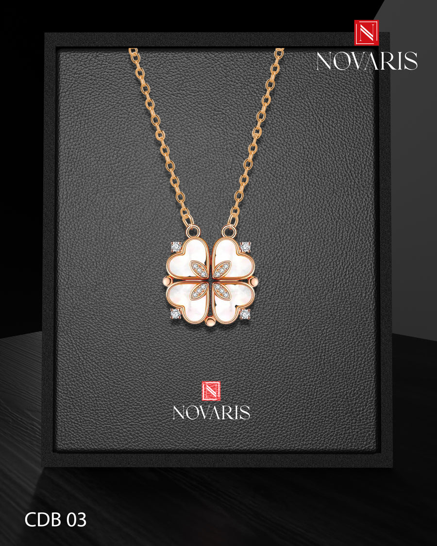 COLLAR MUJER IMANTADO CORAZONES (CDB)