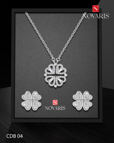 COLLAR MUJER IMANTADO CORAZONES (CDB)