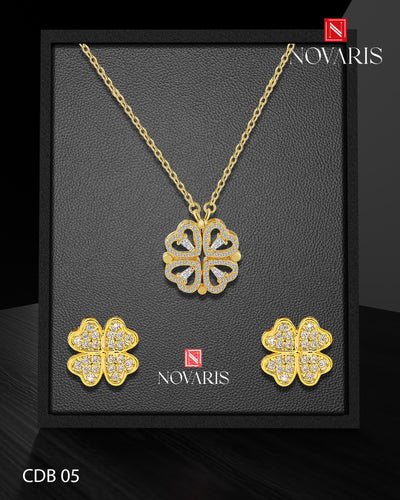 COLLAR MUJER IMANTADO CORAZONES (CDB)