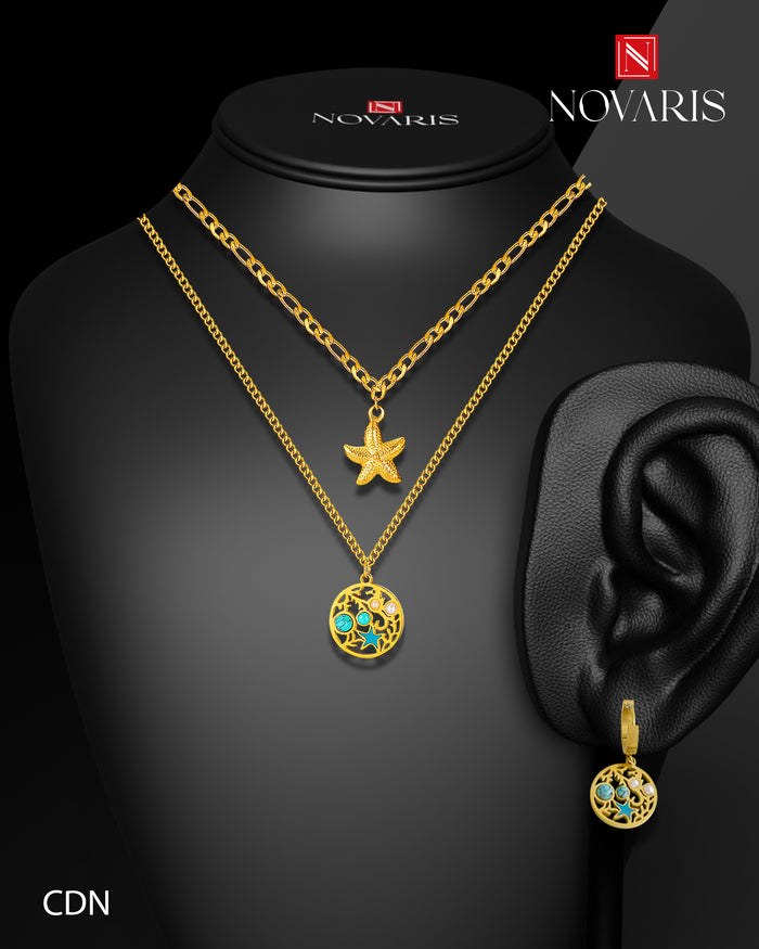 COLLAR MUJER ESTRELLA LUNAR (CDN)