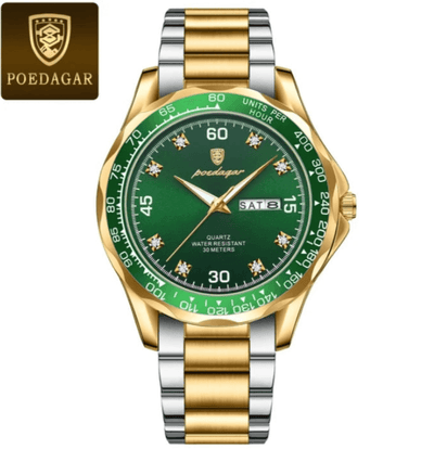 RELOJ HOMBRE GOLD & SILVER/VERDE PODEGAR - NOVARIS