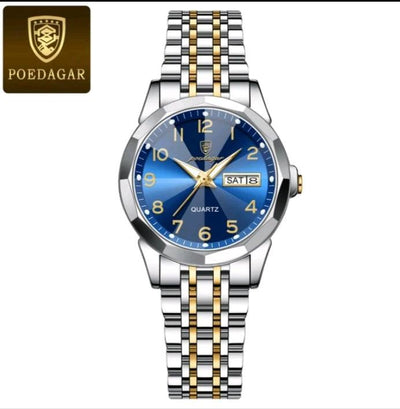 PAREJA RELOJ SILVER/AZUL PODEGAR (INCLUYE 2 RELOJES) - NOVARIS