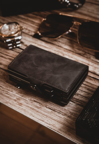 BILLETERA HOMBRE DUAL DELUXE GRAY (BHD02)