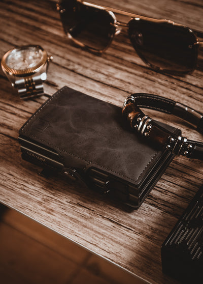 BILLETERA HOMBRE DUAL DELUXE GRAY (BHD02)