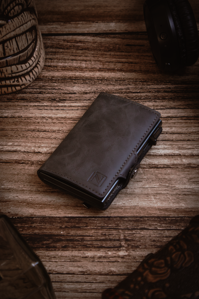 BILLETERA HOMBRE DELUXE GRAY (BHB02)