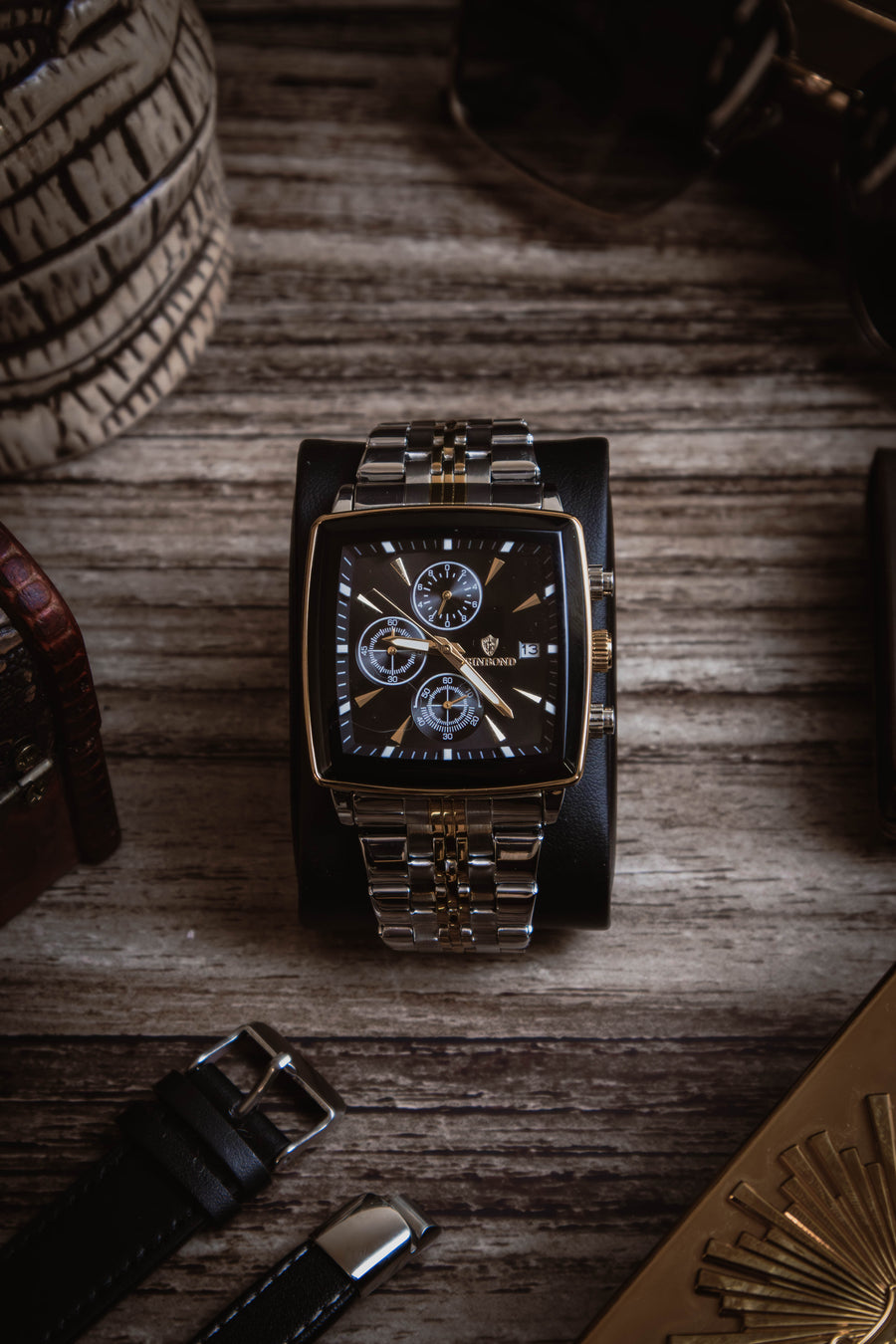 RELOJ HOMBRE SQUARE BINBOND (RHG)