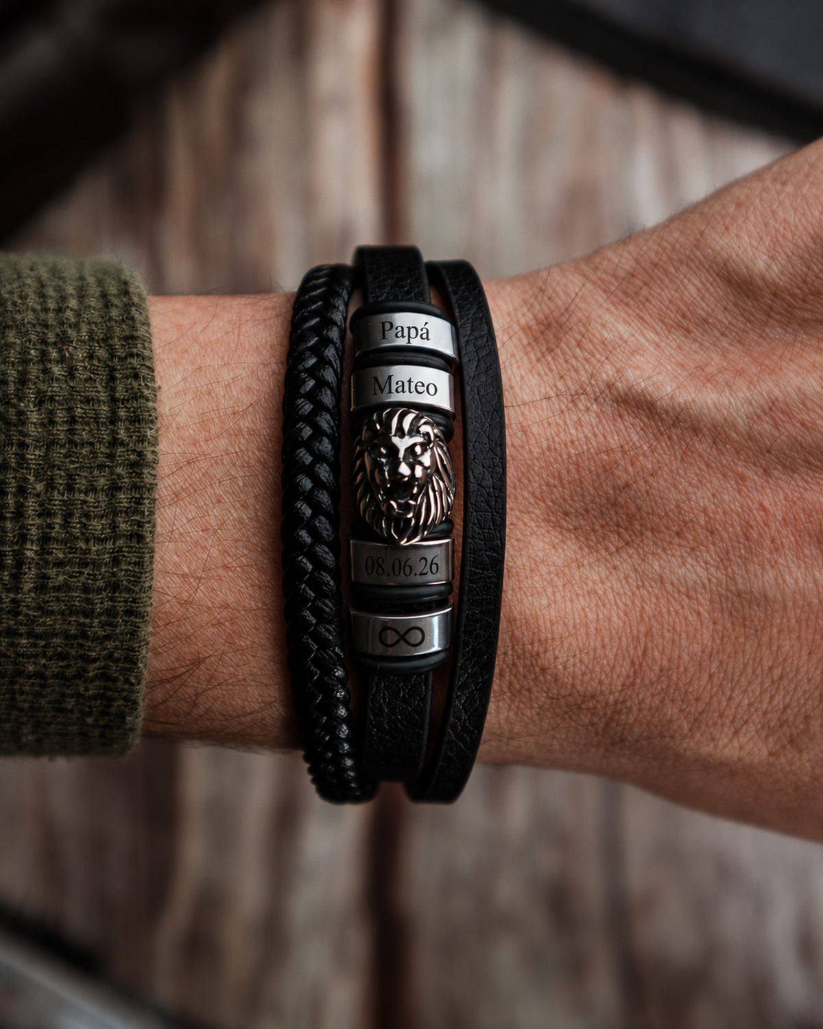 PULSERAS CUERO HOMBRE (PHA)