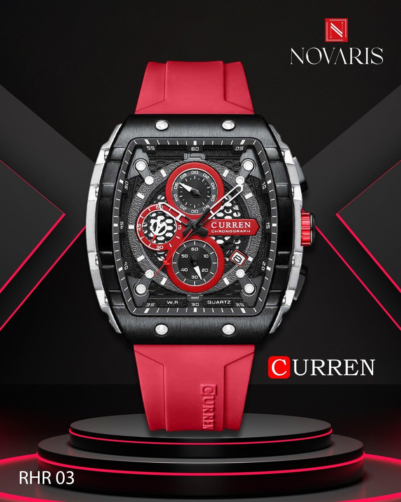 RELOJ HOMBRE STELLAR CURREN (RHR)