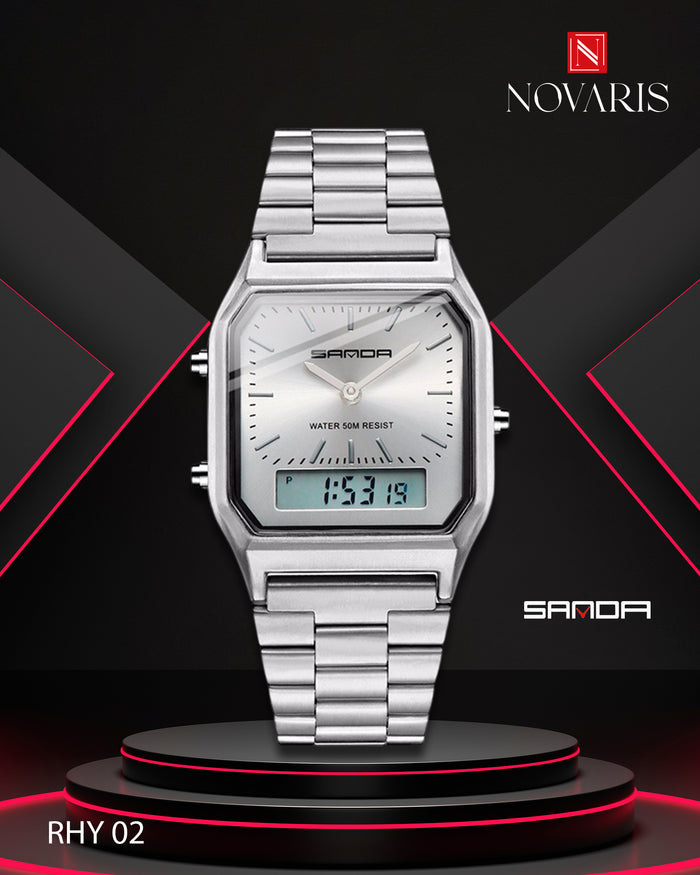 RELOJ HOMBRE CROWN DUAL SANDA (RHY)