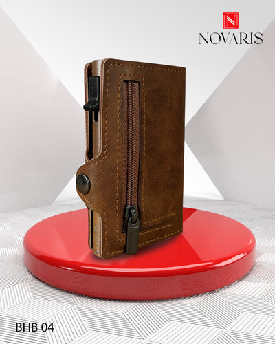 BILLETERA HOMBRE DELUXE LIGHT BROWN (BHB04)