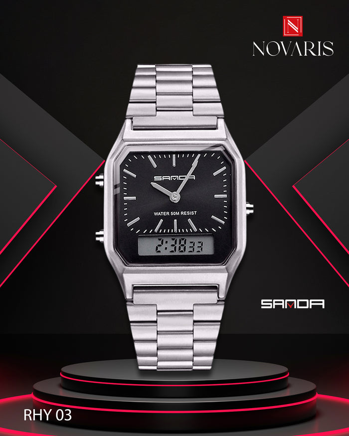 RELOJ HOMBRE CROWN DUAL SANDA (RHY)
