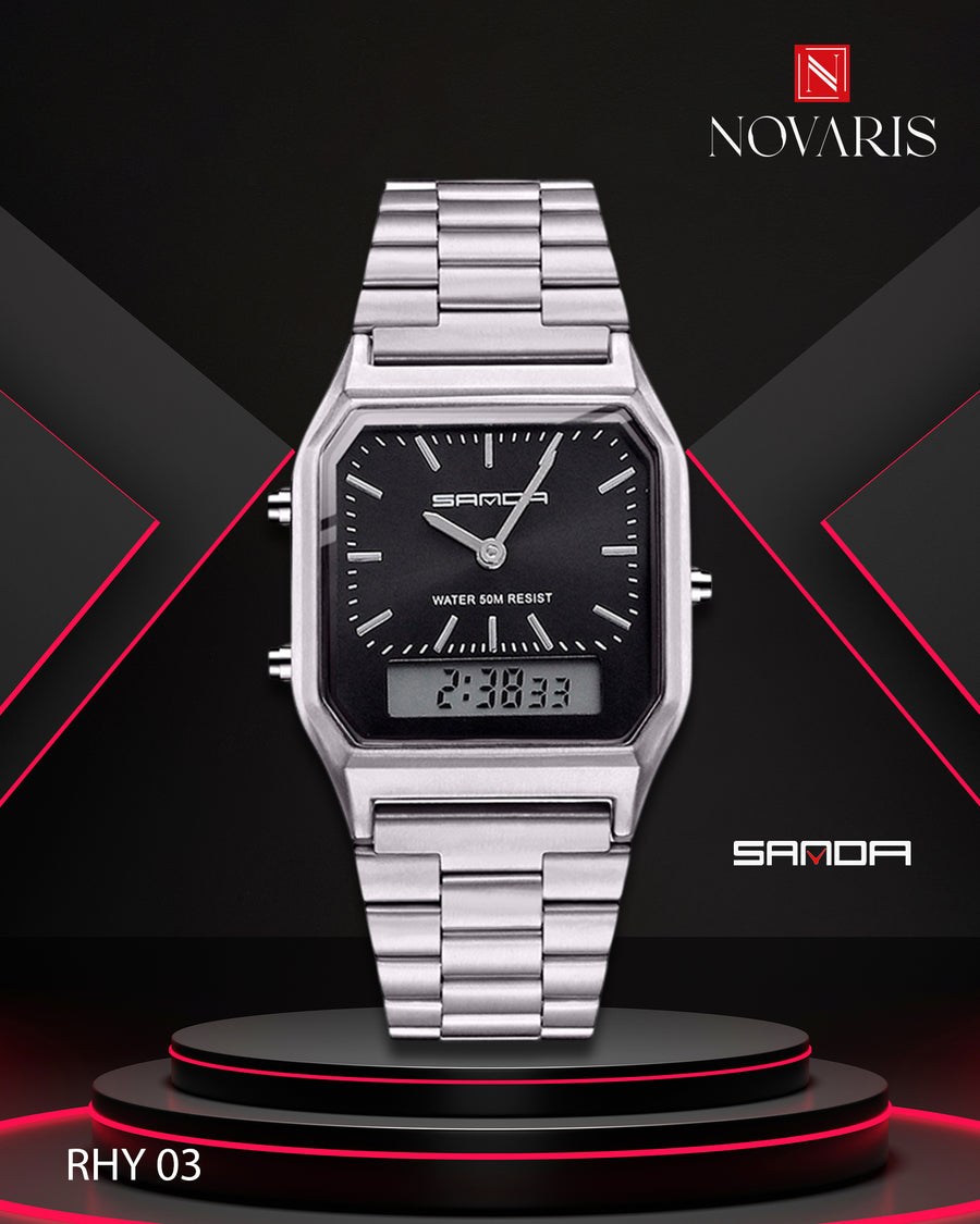 RELOJ HOMBRE CROWN DUAL SANDA (RHY)
