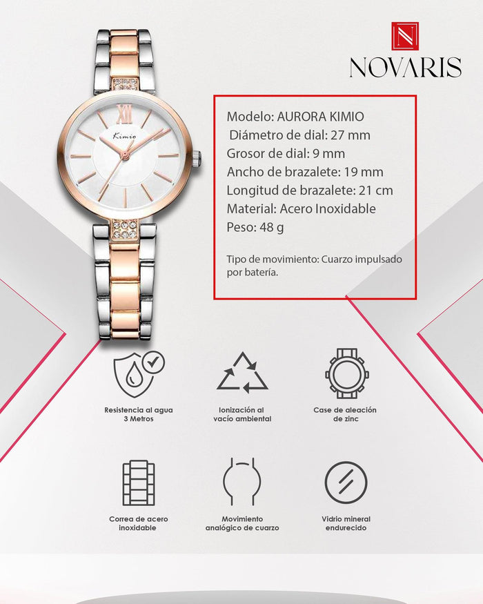 RELOJ DAMA AURORA KIMIO (RDI)