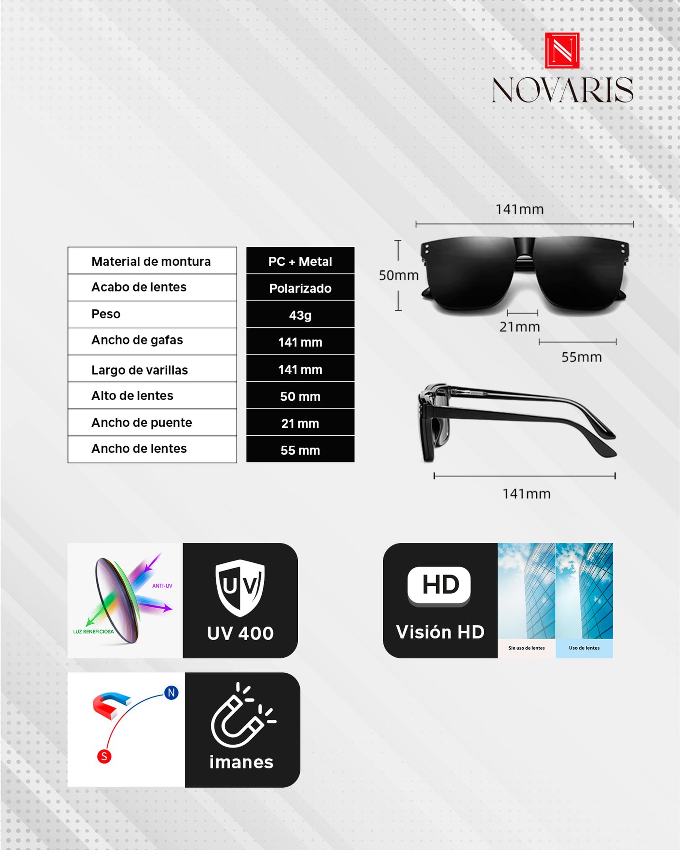 LENTES HOMBRE CONVERTIBLES BRAVE (LHO)