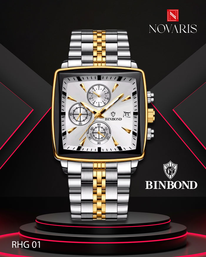 RELOJ HOMBRE SQUARE BINBOND (RHG)