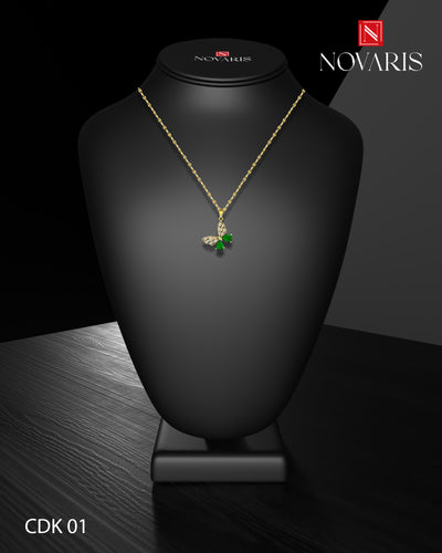 COLLAR MUJER MARIPOSA VERDE (CDK)