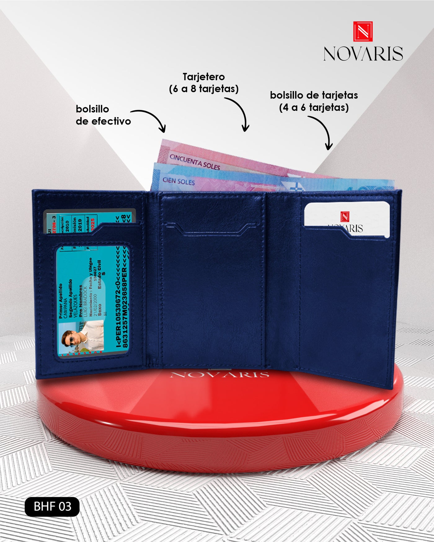 BILLETERA PRIME BLUE (BHF 03)