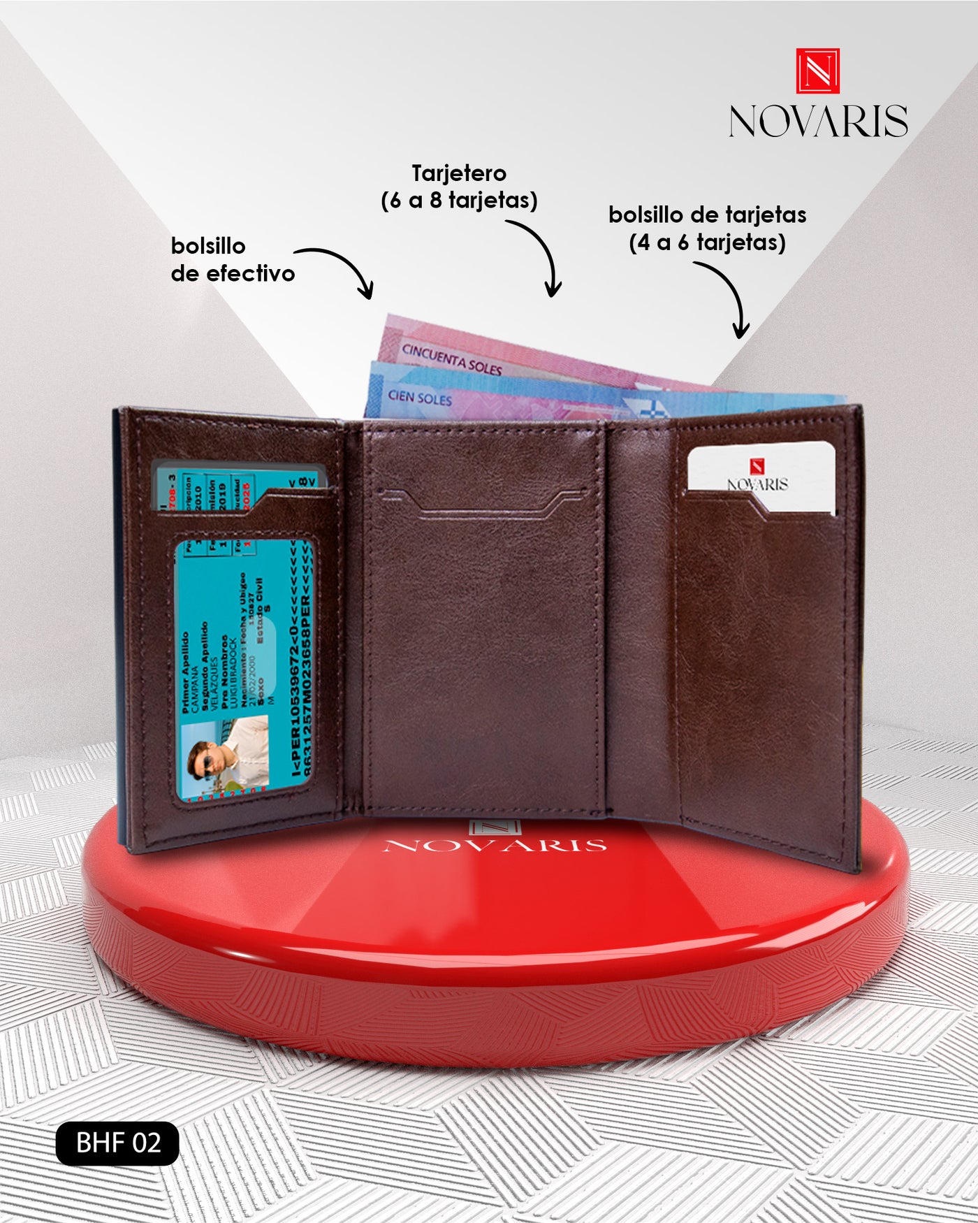 BILLETERA PRIME BROWN (BHF 02)