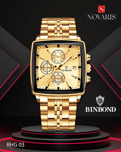 RELOJ HOMBRE SQUARE BINBOND (RHG)
