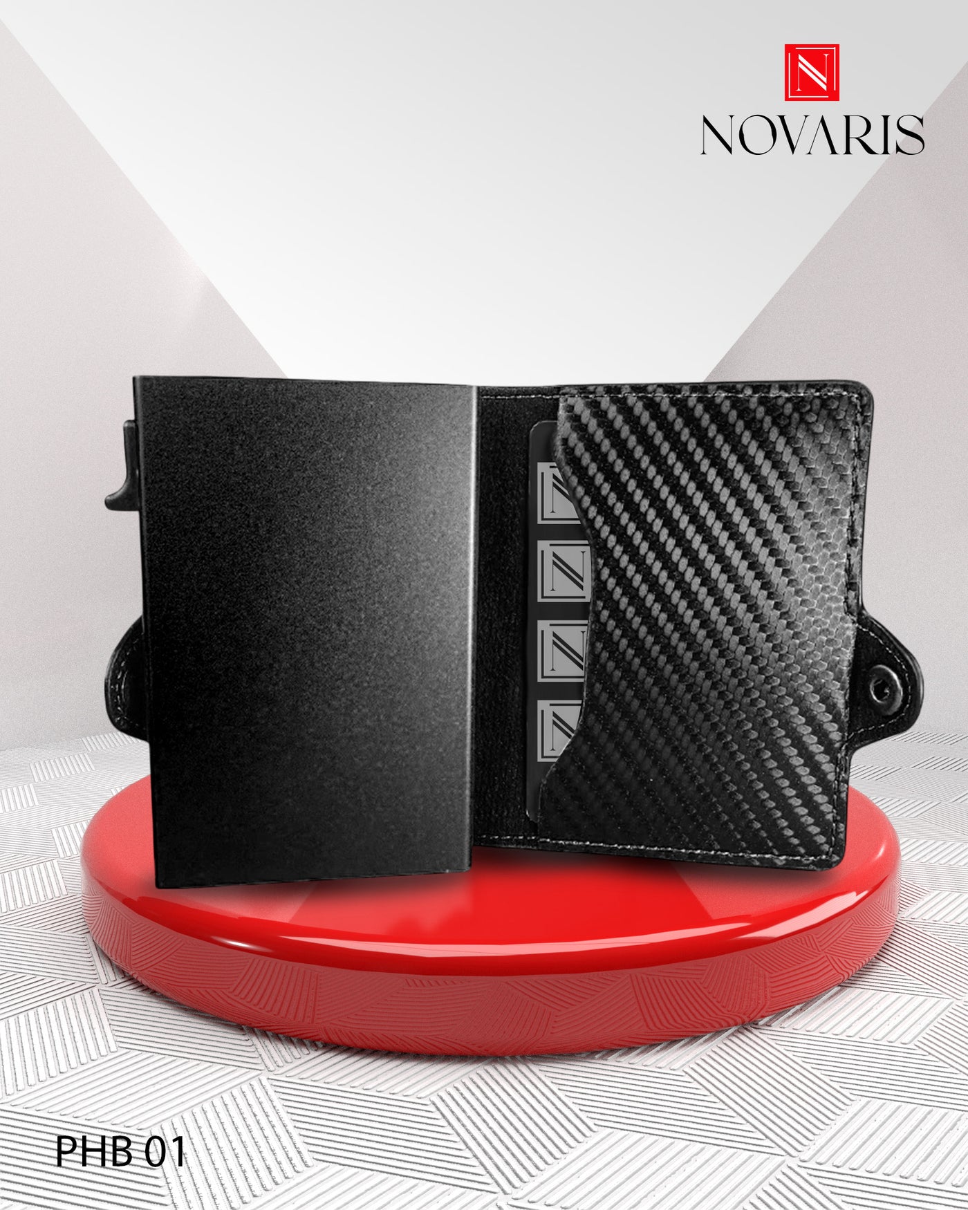 BILLETERA CARBON FIBER BLACK (BHA01)
