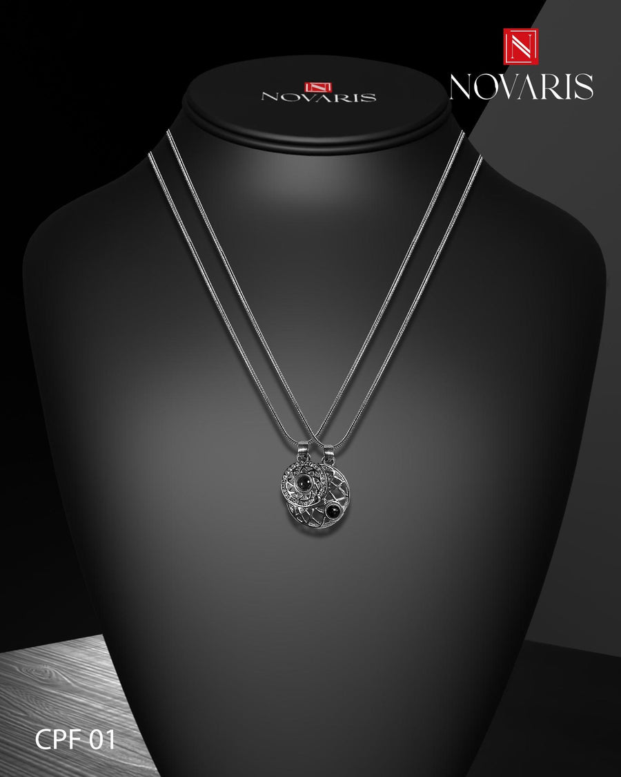COLLARES PAREJA SOL Y LUNA SILVER (CPF)