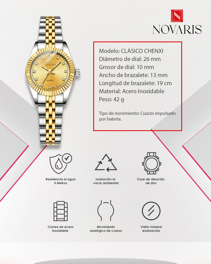 RELOJ DAMA CLASSIC SLIM CHENXY (RDX)