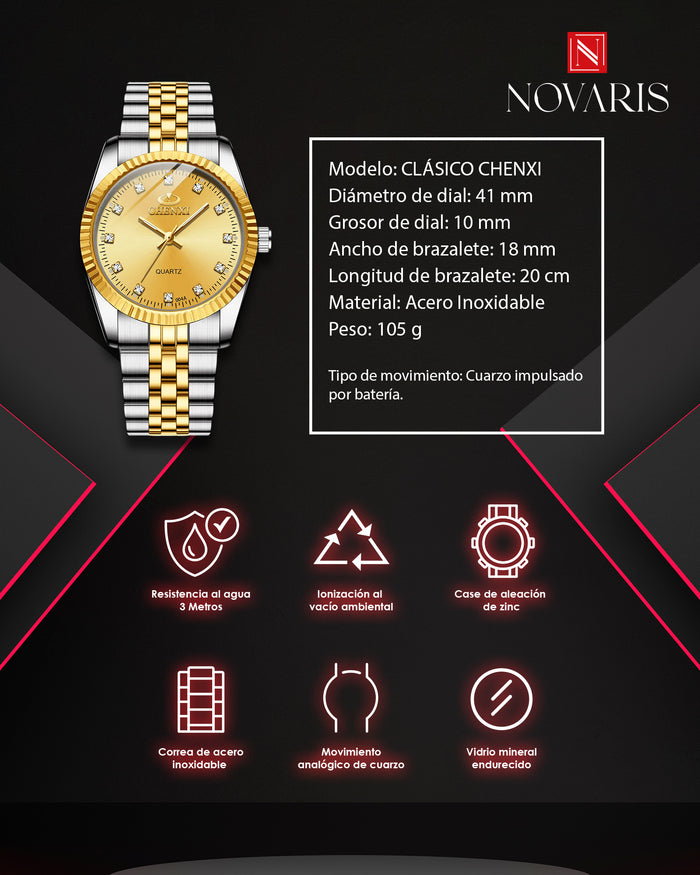 RELOJ CABALLERO CLASSIC SLIM CHENXY (RHX)