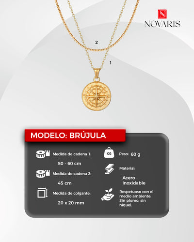 COLLAR HOMBRE BRÚJULA (CHG)