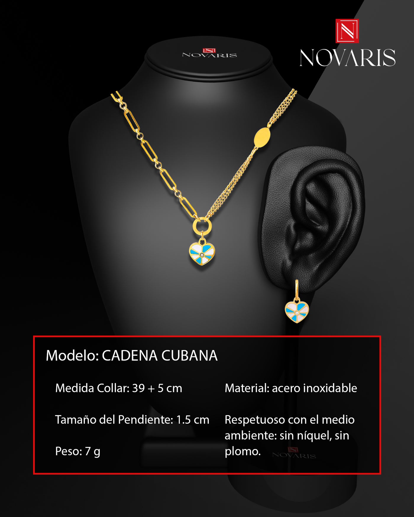 COLLAR MUJER CADENA CUBANA (CDP)